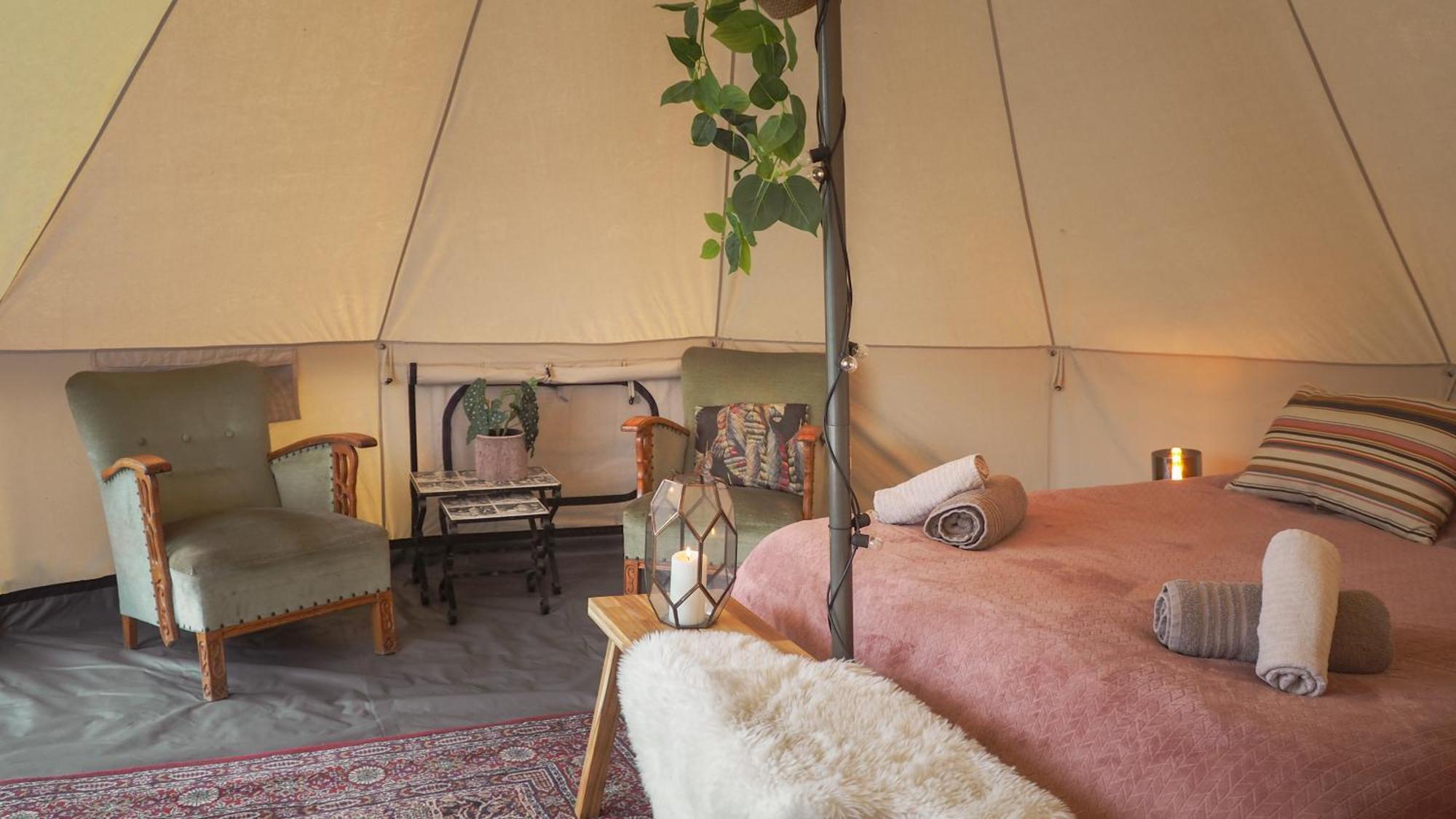 Bell Tent In Een Voedselbos Nederweert-Eind Eksteriør bilde